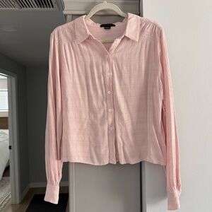 NWOT Sanctuary Light Pink Textured Blouse